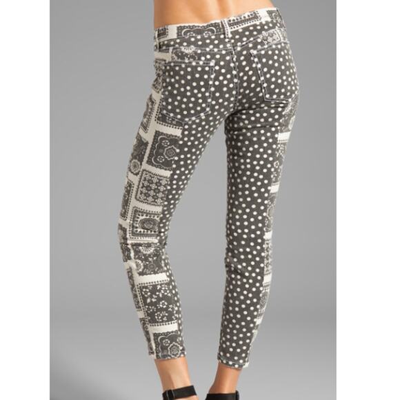 Current Elliott The Seamstress Patchwork Skinny Jeans Size 28 - Picture 2 of 14